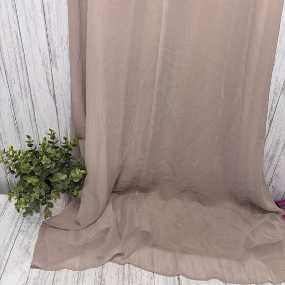 Womens Size S Birdy Grey Kira Chiffon Taupe Bridesmaid Dress NWT - Picture 9 of 10